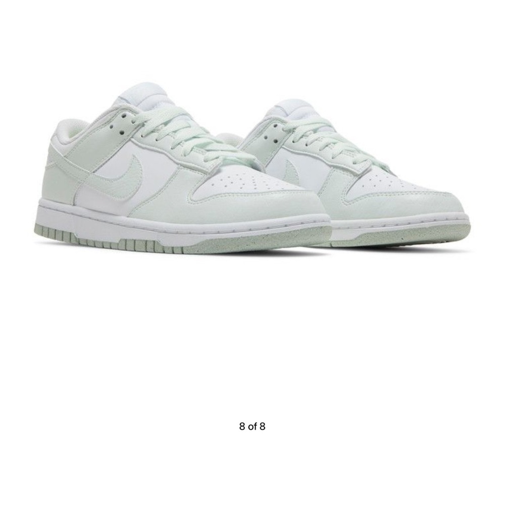 Nike Mint and White Low-Top Sneakers